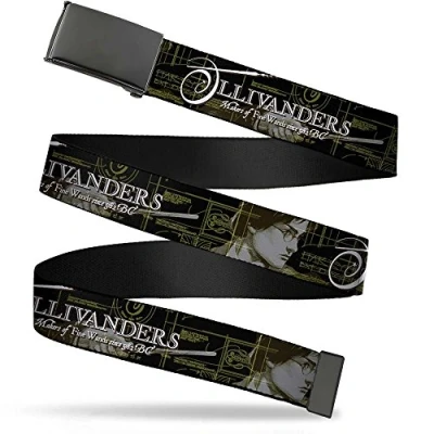 Image of Buckle Down Unisex Adult&#039;s Web Belt Harry Potter 1.25&quot;, Multicolor, Wide Fits up to 42&quot; Pant Size