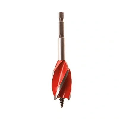Image of Armeg WWBST25 25 mm Stubby Woodbeaver Drill Bit Red/Grey