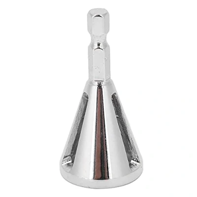 Image of Fafeicy Deburring Tool Chamfer Tool, Stainless Steel HSS Hex Shank Remove Burr Electric Drill Trim Without Grooves for Metal, Bolt Thread Repair