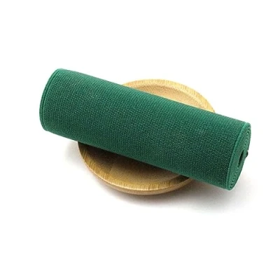 Image of NEFLUM 2 Meters 10 cm Width Elastic Band Color Wide Rubber Clothing Elastics Webbing Diy Sewing Accessories, Green, 10cm