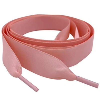 Image of My Ribbon laces Rose Gold Blush 85cm Flat Shoe For Trainers, Boots &amp; Shoes