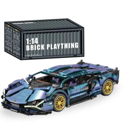 Image of CIJINAY Technik Sports Car Building Block Kit for Lambo, 1280 PCS Racing Model Set, MOC Super Brick, Vehicle Construction STEM Toys Gifts Kids Adults