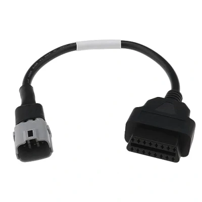Image of VGOL 6 Pin to OBDII 16 Adapter Wires Compatible with SUZUKI Motorcycle Diagnostics OBD2 Fault Diagnostic Instruments Cord 33cm