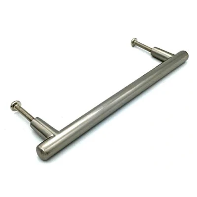 Image of 1 x &#039;T&#039; Bar 128mm Stainless Steel Effect Cupboard Pull Handle by Swish.