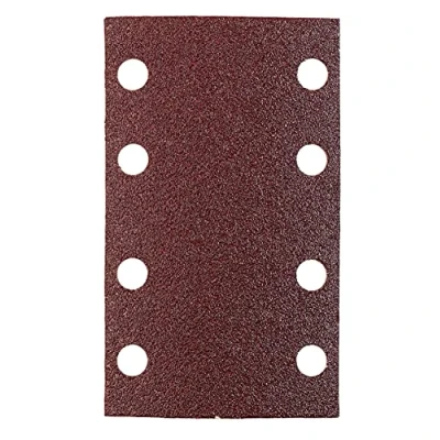 Image of kwb Abrasive Strips 80X133 Mm Made of High Grade Aluminium Oxide with Grit 80, Tool Free Change, Full Synthetic Resin Bonding and Reinforced Paper Backing for Coarse Sanding Wood Metal