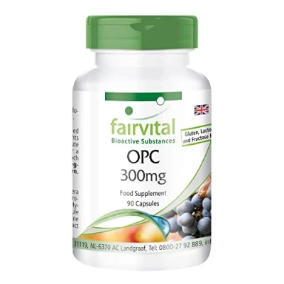 Image of Fairvital OPC 300mg Vegan HIGH Dosage 90 Capsules oligomeric proanthocyanidins