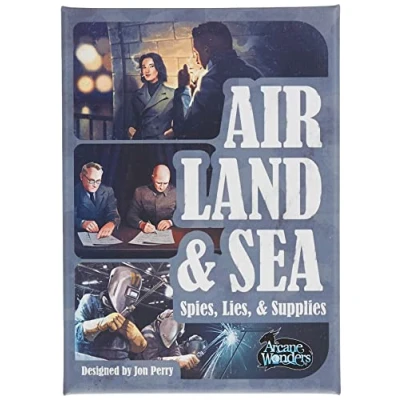Image of Arcane Wonders Air Land &amp; Sea: Spies Lies Supplies Board Game Ages 14+ 2 4 Players 15 30 Minutes Playing Time