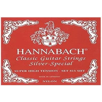 Image of Hannabach strings for classical guitar Seire 815 Super High Tension Silver Special (high quality, all purpose string almost every instrument, guitar, Made in Germany)