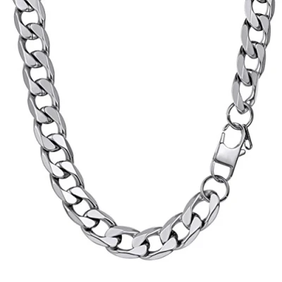 Image of PROSTEEL Stainless Steel Men Necklace Jewelry Long Chunky Heavy Chains