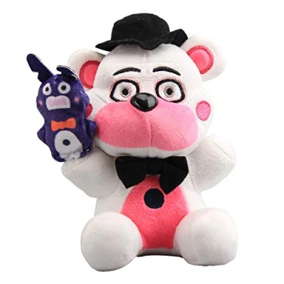 Image of uiuoutoy Five Nights At Freddy&#039;s Plushies Toys FNAF Funtime Freddy Bear Plush Soft Stuffed Animal Doll Gift
