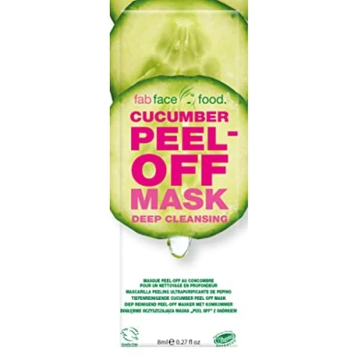 Image of Fab Face Food Cucumber Peel Off Mask Deep Cleansing 8ml