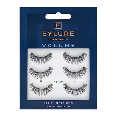 Image of Eylure Strip False Lashes No.101, 3 pairs