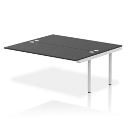 Image of Impulse Bench B2B Ext Kit 1800 Silver Frame Office Desk Black