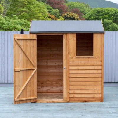 Image of Shire Dip Treated Overlap Sheds 6x4 SD Reverse Apex 6 X 4