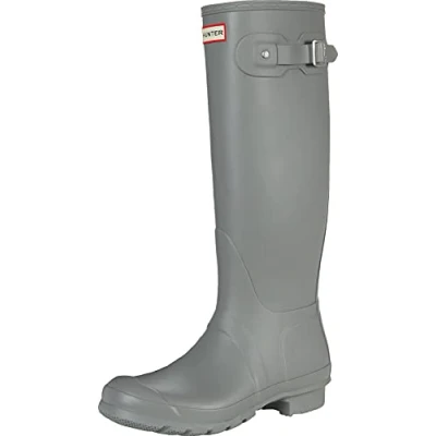 Image of Hunter Original Tall Womens Wellington Boots UK 6 Tundra Grey