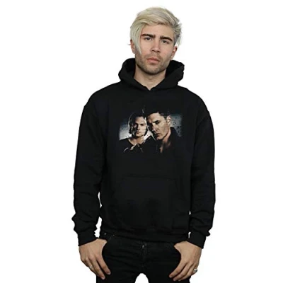 Image of Supernatural Men&#039;s Sam and Dean Poster Hoodie Black Large