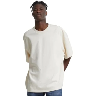 Image of Urban Classics Ultra Heavy Oversized Basic Tshirt, Men&#039;s, Size: Large, Whitesand