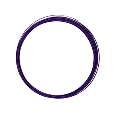 Image of Vaessen Creative Aluminium flat wire 3,5x1mm 5m aubergine,