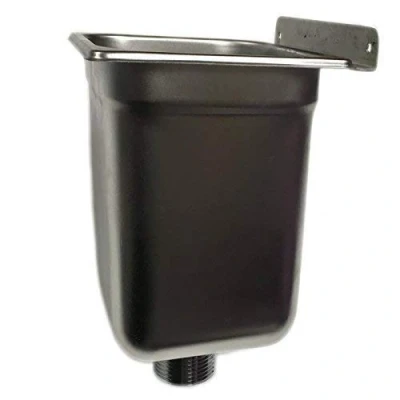 Image of STAINLESS STEEL TUNDISH WALL MOUNT HOPPER FOR RATIONAL COMBI STEAMER OVEN DRAIN