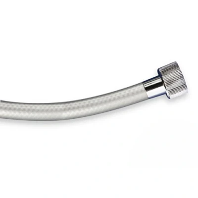 Image of Tatay Reinforced Shower Hose White, 2.0 M, PVC, Grey, One Size