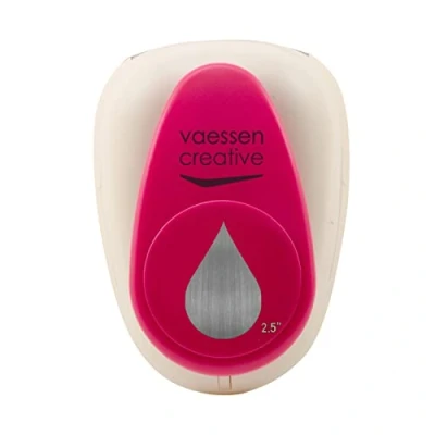 Image of Vaessen Creative Craft Paper Punch Drop 4,2 x 6,4 cm Circle Cutter for Crafting and Card Making