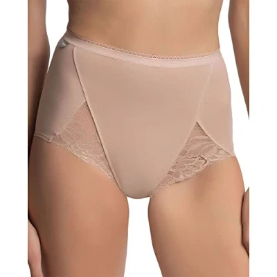 Image of Playtex Women&#039;s Cherish Cotton &amp; Lace Maxi X2 Hipster, Beige (Natural), 20 UK