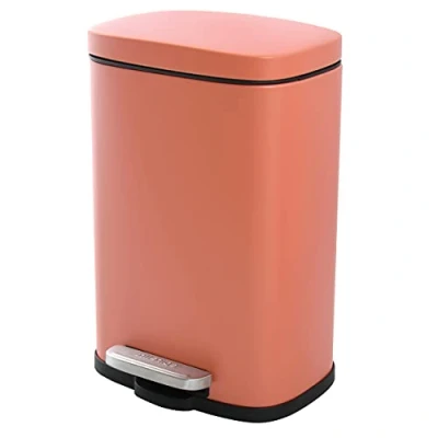 Image of Spirella Akira Pedal Bin Steel 5L Matte Terracotta