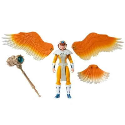 Image of Masters of the Universe Origins Turtles Grayskull Sorceress April O’Neil Action Figure Toy, 16 Articulations, Wings &amp; Armor, TMNT MOTU Crossover, HTH19