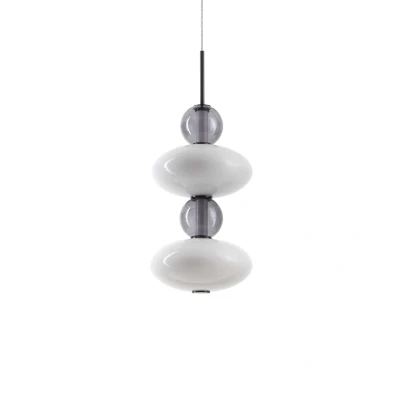 Image of Lumiere Integrated LED Slim Pendant Ceiling Light Black 3350Lm 3000K