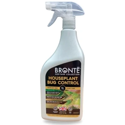 Image of Bronte Heritage Houseplant Bug Control 1L Ready to Use Bee Friendly Pesticide Free Spray. Controls Whitefly, Aphids, Spider Mites, Mealybugs &amp; Scale. Indoor Ornamental Vegetable Plants. UK Made