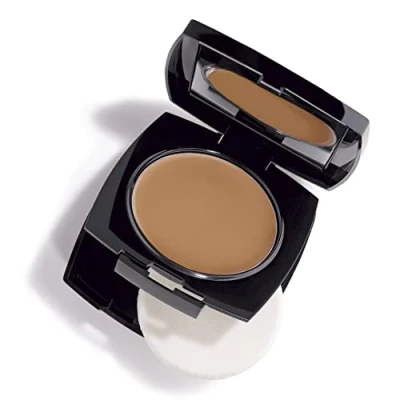 Image of Avon True Flawless Cream To Powder Compact 3 in 1 Concealer, Foundation &amp; Honey Beige Blue IQ Colour Technology
