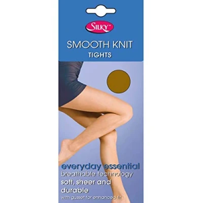 Image of Silky Womens/Ladies Smooth Knit Tights Extra Size (1 Pairs) (X Large (48 54)) (Natural Tan)