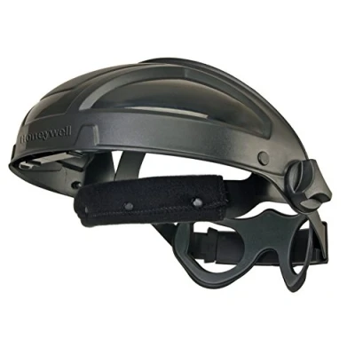 Image of Honeywell Turboshield Ratcheted Headgear, Black Standard, Dark Gray Shell Material, ABS Browguard, Dielectric, Smooth Pivoting Action, Breathable, 1031740 (1 Piece)