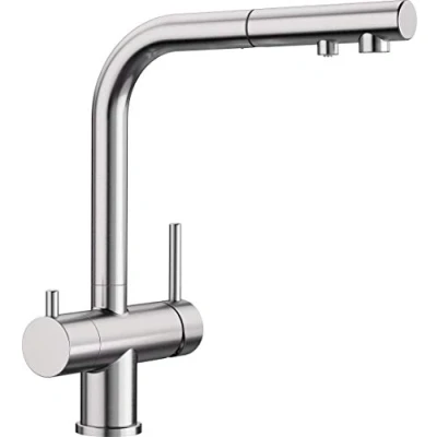 Image of BLANCO Fontas S II 525200 Kitchen Mixer Tap with Pull Out Spray Hose and Filter Function, Anthracite
