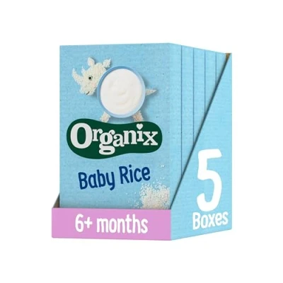 Image of Organix Baby Rice Organic 6+ Months 100 g (Pack of 5)