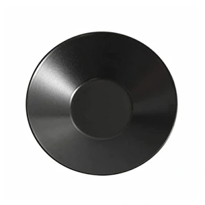 Image of Genware NEV B2967 Luna Soup Plate, Stoneware, 23 cm x 5 Diameter High, Black (Pack of 6)