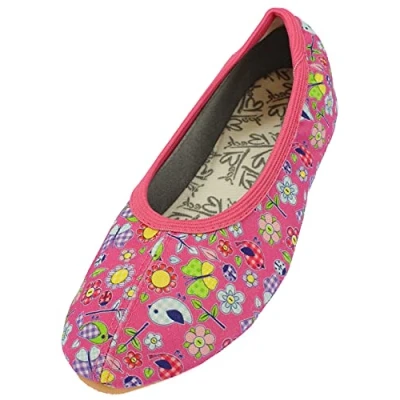 Image of Beck Girl&#039;s Harmonie Gymnastics Shoes, Pink, 8 UK Child