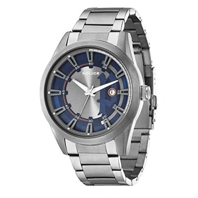 Image of Police Men&#039;s Quartz Watch with Silver Dial Analogue Display and Stainless Steel Bracelet 14380JSU/03M