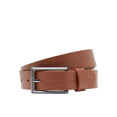 Image of Jack &amp; Jones Men&#039;s Jacvillum Belt, Cognac, 80 cm