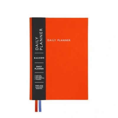 Image of Orange Fabric Daily Planner, A5