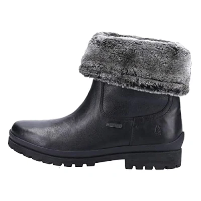 Image of Hush Puppies Women&#039;s Alice Mid Calf Boot, Black, 6 UK