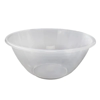 Image of ANGIX 20cm Plastic Mixing Bowls, Microwave and Dishwasher Safe Multipurpose Kitchen Serving Bowl for &amp; Fruit, Vegetables Salad (1)