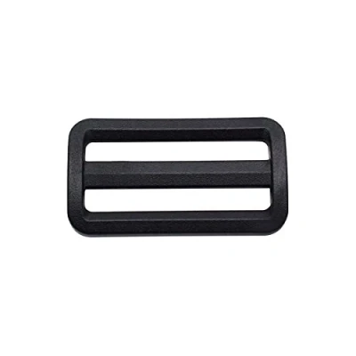 Image of 50mm Plastic Tri Glide Buckle Webbing Adjuster 2&quot; Triglides Black Pack of 5