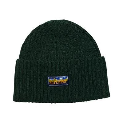 Image of Superdry Women&#039;s Vintage Radar 2.0 Beanie Beret, Esmalte Verde,