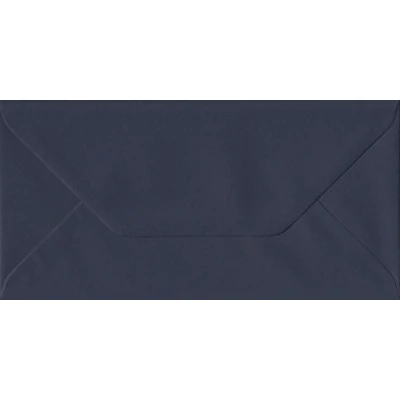 Image of Imperial Navy Blue DL 110mm x 220mm Gummed Coloured Card Envelopes 100gsm (Pack of 50)