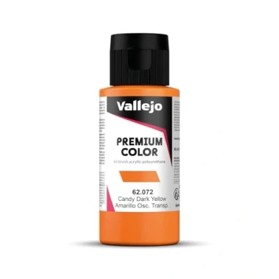 Image of Vallejo Premium Color 60 ml Paint Candy Dark Yellow