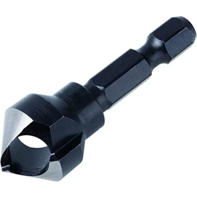 Image of wolfcraft deburring Counter, Ø 16 mm, Hexagon Shank I 4373000 For and countersinking bore holes in wood, non ferrous metal plastic