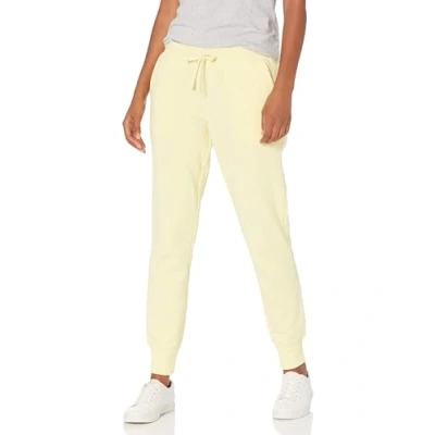 Image of Amazon Essentials Women&#039;s Fleece Jogging Trouser (Available in Plus Size), Light Yellow, L