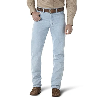 Image of Wrangler Men&#039;s Original Fit Jean Jeans, Brown, 32W / 36L