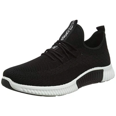 Image of Crosshatch Men&#039;s Rideout Trainers, Black, 11 UK